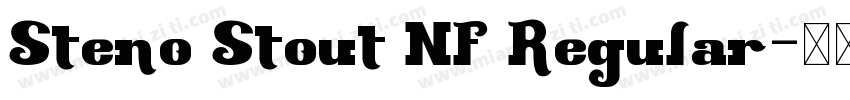 Steno Stout NF Regular字体转换